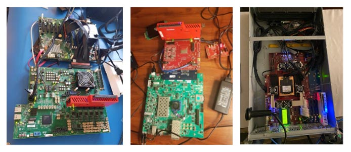 Interoperability tests involve establishing connections with other equipment present at the event. 